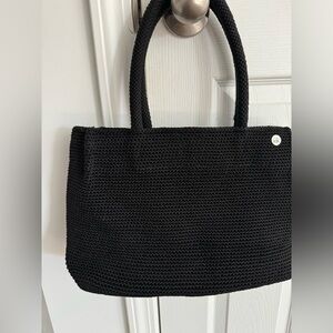 The Sak classic crochet tote bag, black.